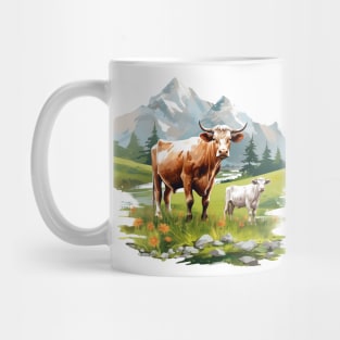 Farm Cow Art Mug